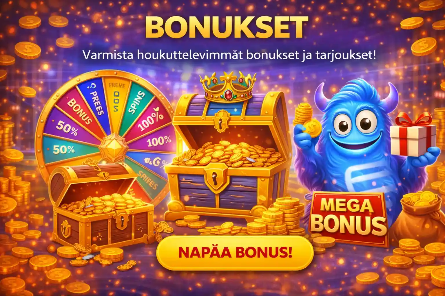 Kasino bonukset aarrearkuilla ja ilmaiskierroksilla